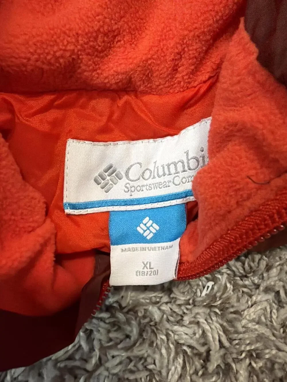 Columbia Boys Hooded Rain Windbreaker Jacket XL